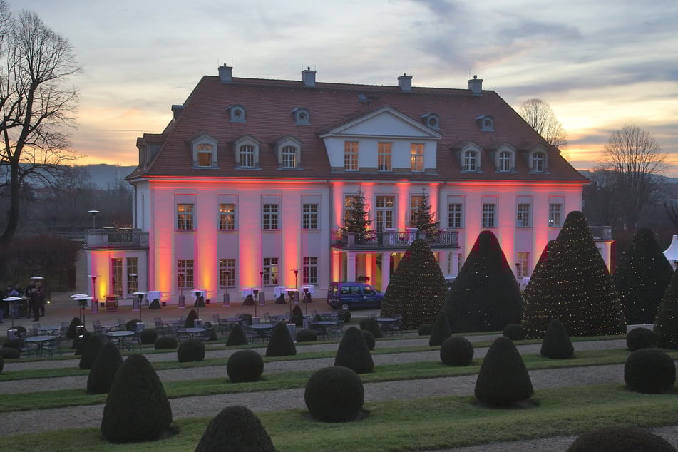 Das Schloss Wackerbarth ist einer von vielen Orten, an denen das Radebeuler Anglühen stattfindet.