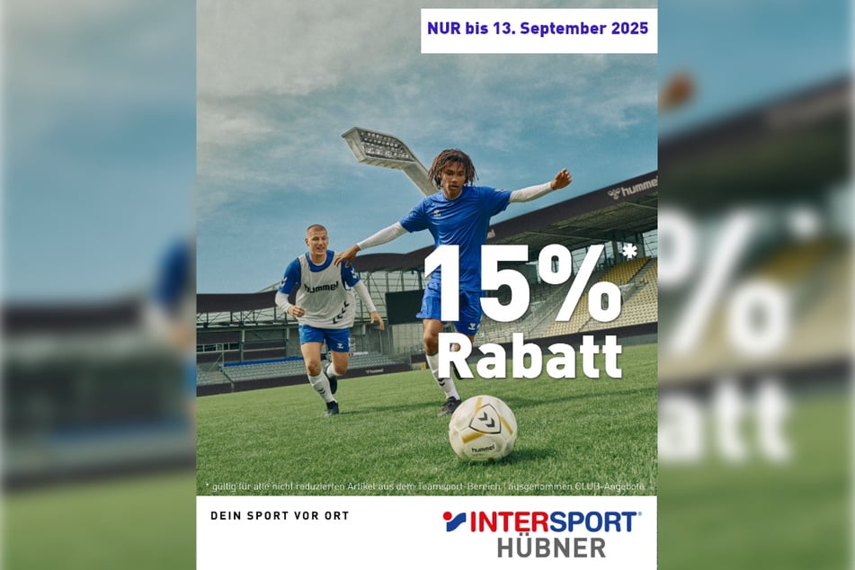 Zum Saisonstart gibt's 15 Prozent Rabatt auf die aktuellen Kollektionen in den Bereichen Teamsport & Running*¹.