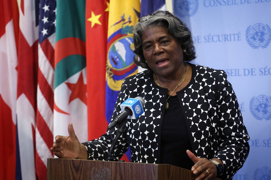 US Ambassador to the United Nations Linda Thomas-Greenfield vetoed previous Security Council resolutions for a ceasefire in Gaza before abstaining on a measure that passed in late March.