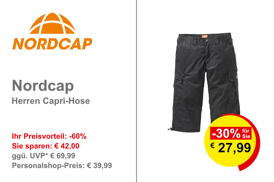 Nordcap Herren Capri-Hose