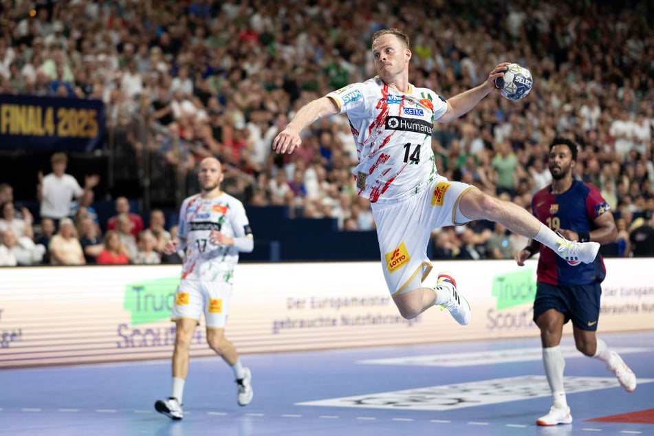 Omar Ingi Magnusson war beim Match gegen Eisenach bester Werfer für den SC Magdeburg.