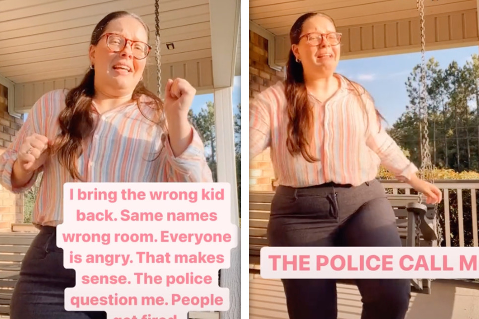In ihrem inzwischen viralen Video, erzählt sie die Geschichte, wie sie unbeabsichtigt das falsche Kind mitnahm.