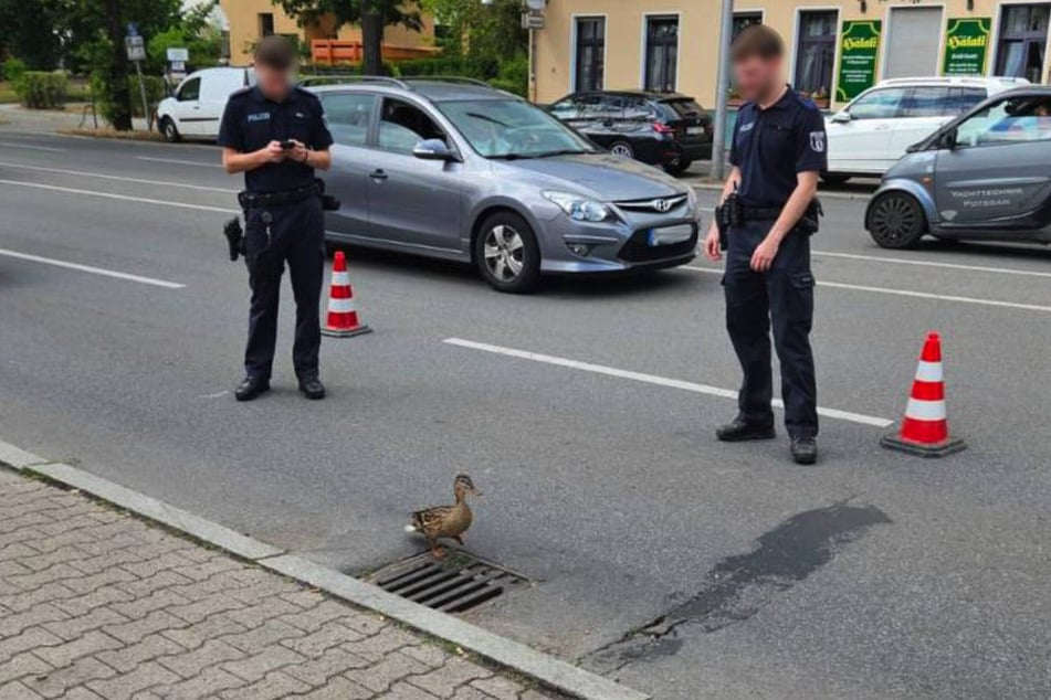 Die Polizei hat den "Tatort" weiträumig abgesperrt.