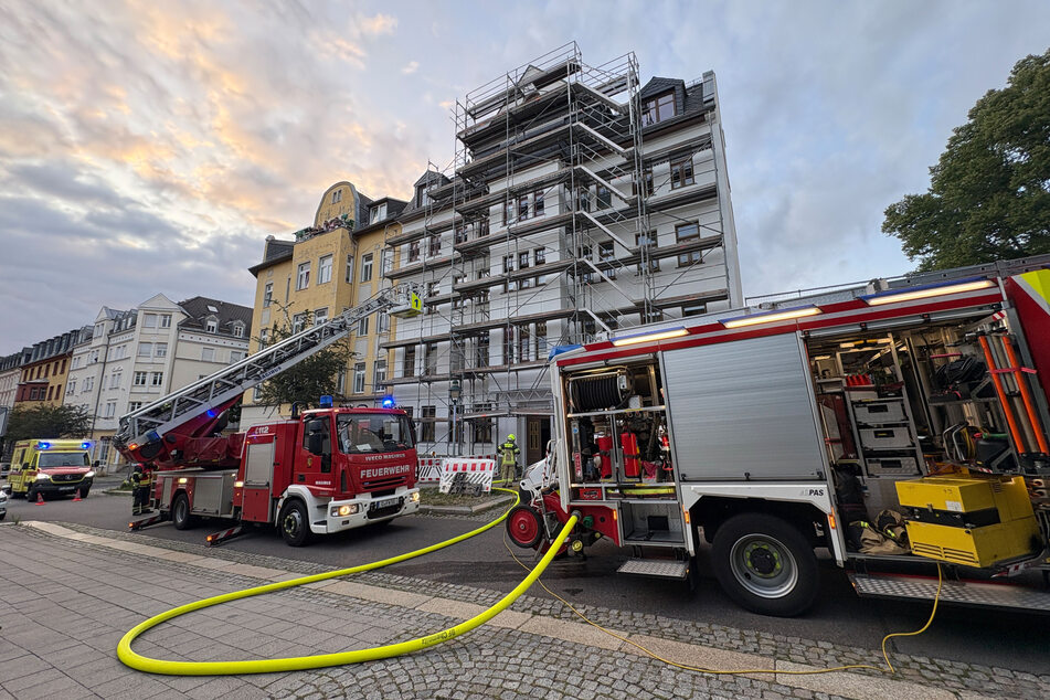 Hier rückte die Feuerwehr zum Löscheinsatz in der Ludwig-Kirsch-Straße an.