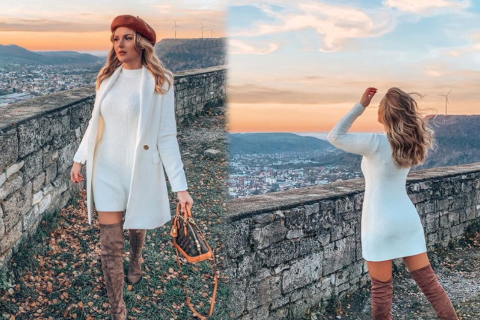 Erika Dorodnova (29) entzückt mit ihren Sonnuntergangsbildern auf Instagram. (Fotomontage)