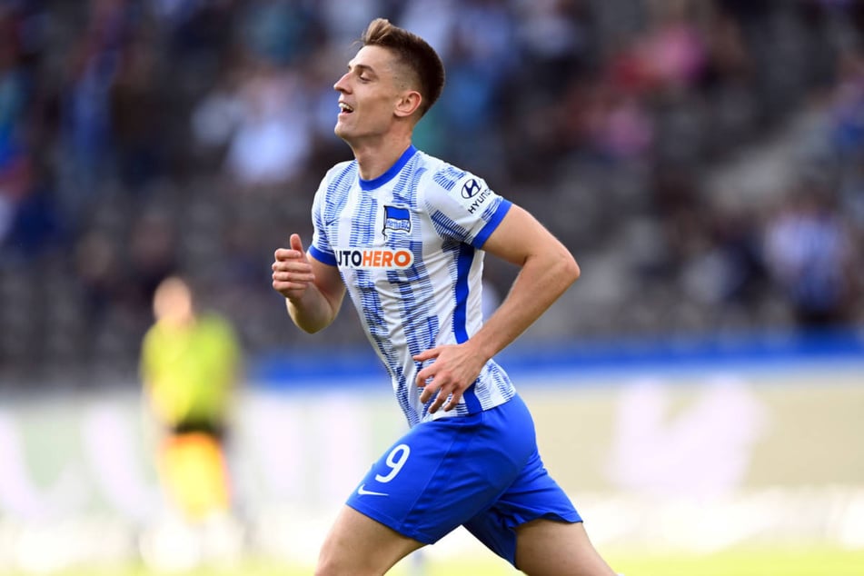 Bei Hertha BSC hatte Krzysztof Piatek nur selten Grund zum Jubeln.