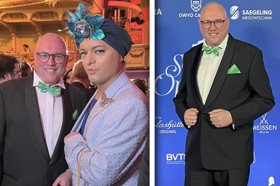 Maik Zeuge traf auf dem Semperopernball Julian F. M. Stoeckel (38).