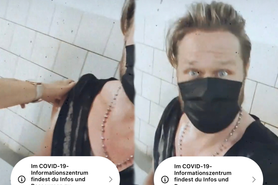 Nico Schwanz (43) hat sich gegen das Coronavirus impfen lassen. Die Impfung filmte er mit seinem Smartphone.