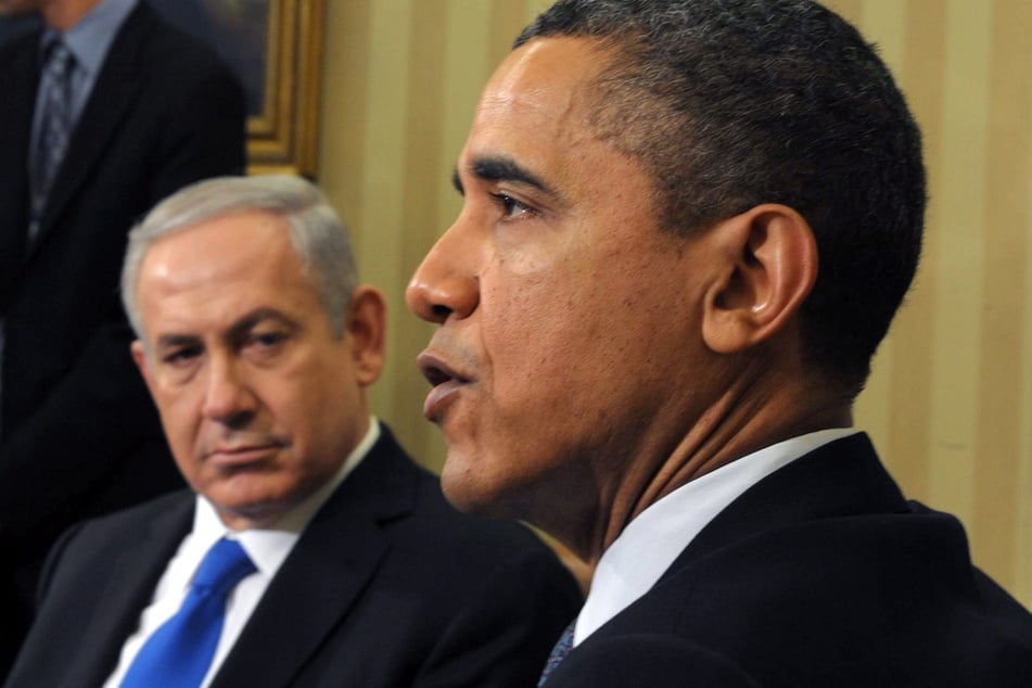 Der ehemalige US-Präsident Barack Obama (64, r.) bei einem Treffen mit dem israelischen Ministerpräsidenten Benjamin Netanjahu (76).