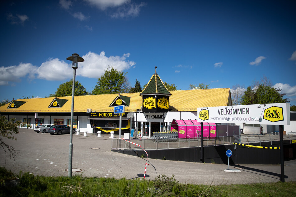 Blick auf eine Filiale der dänischen Supermarktkette Calle.
