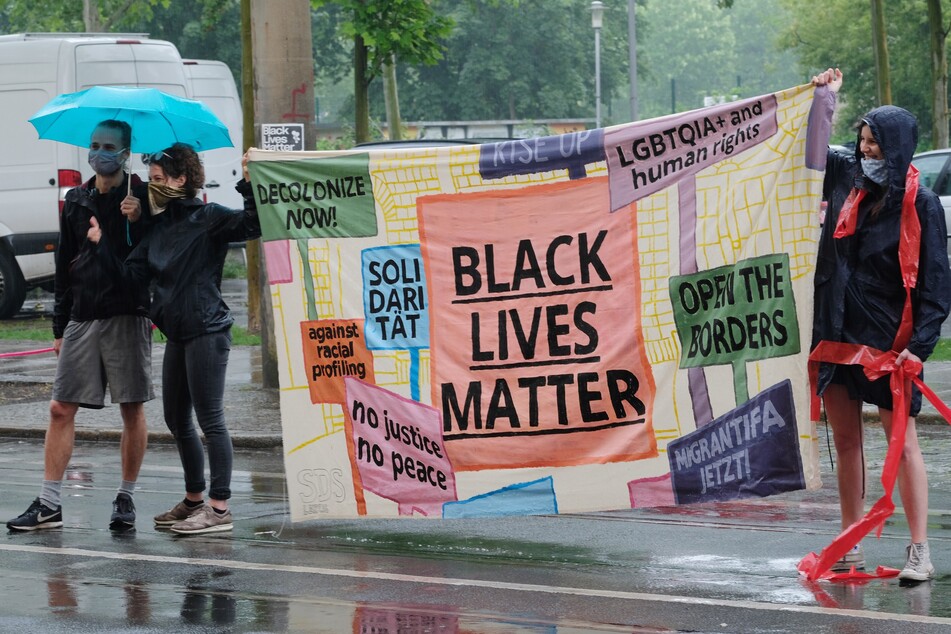 In Leipzig wurde heute gegen Rassismus protestiert.