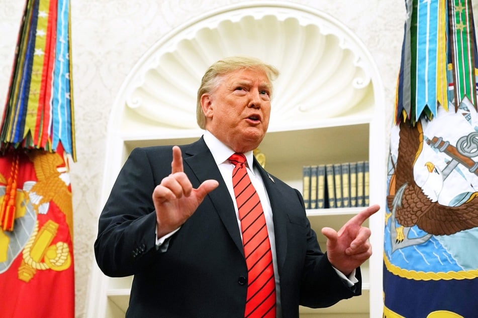 CNN recently published several photos and video footage of President Donald Trump (pictured) and Jeffrey Epstein, exhibiting their close relationship over many years.