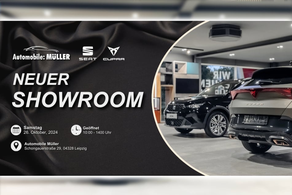 Die große Showroom-Eröffnungsparty am 26. Oktober im Autohaus Müller Leipzig.