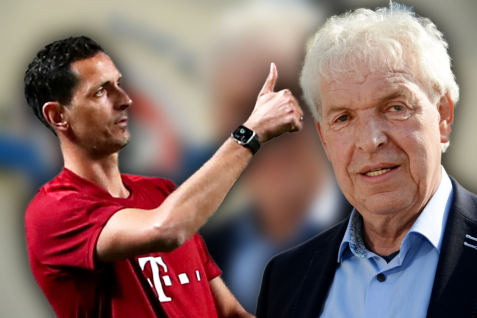 Klaus Toppmöller (70, r.) beschreibt seinen Sohn Dino (40) als sehr ruhigen und ausgleichen Menschen.
