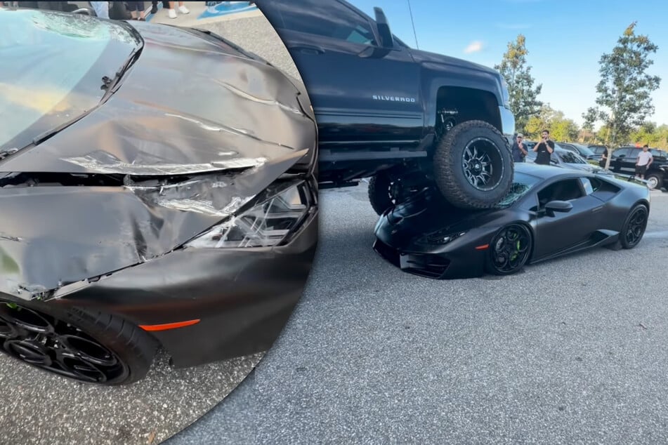 Erst vor 5 Monaten gekauft: Pickup-Truck crasht 214.000-Euro-Lamborghini