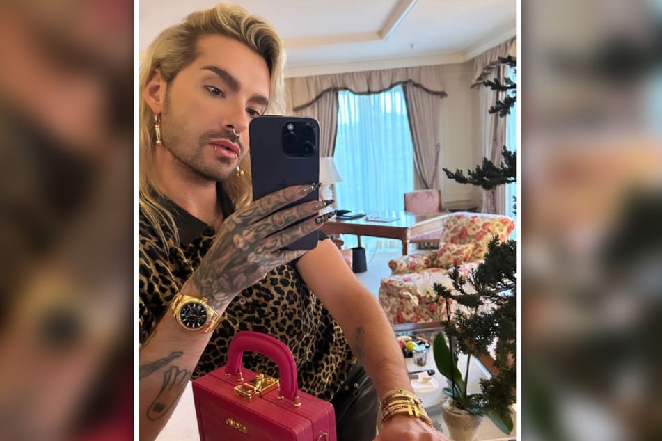 Mit diesem bunten Outfit war Bill Kaulitz (33) in Berlin feiern - doch das gefiel wohl nicht jedem.