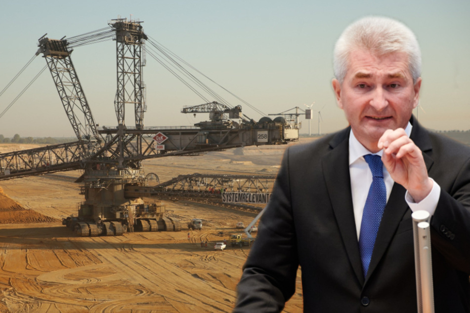 NRW-Wirtschaftsminister Andreas Pinkwart (60, FDP) kommt nach Erkelenz, um über die Pläne zum Kohleausstieg zu sprechen. (Fotomontage)
