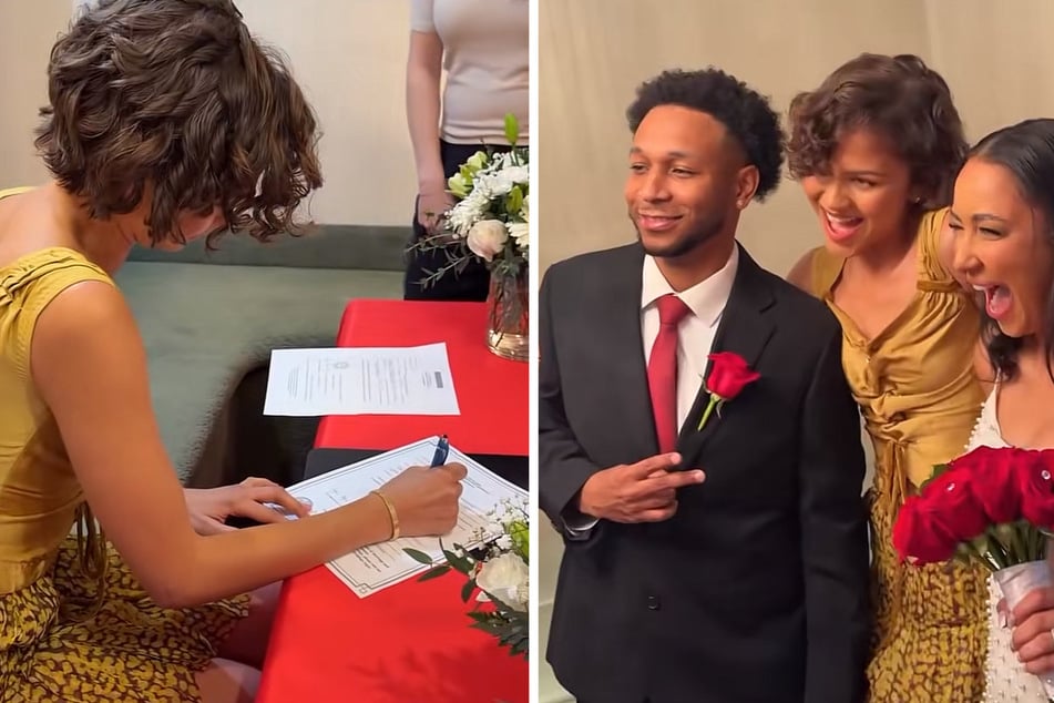 Zendaya (29) tauchte überraschend bei einer Hochzeit auf.