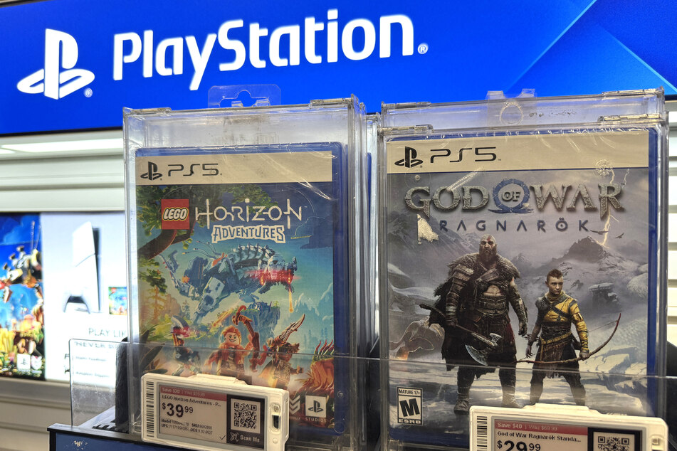 Sony PlayStation games are displayed at a Best Buy store on December 17, 2024 in San Rafael, California.