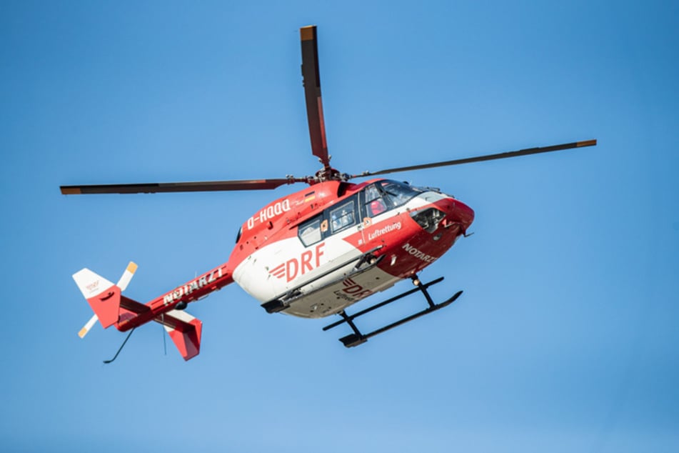 Auch ein Rettungshubschrauber kam zum Einsatz. (Symbolbild)
