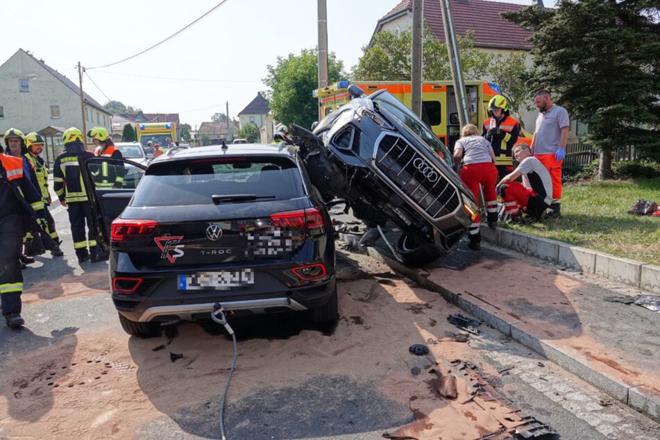 Polizei, Feuerwehr und Rettungsdienst waren im Einsatz.