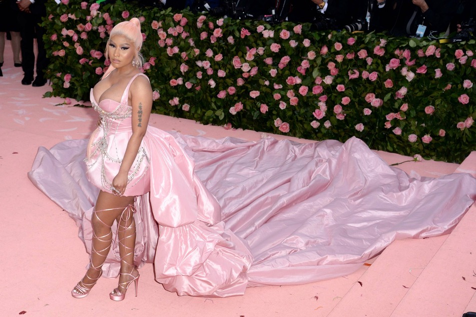 Nicki Minaj arrives at the 2019 Met Gala.