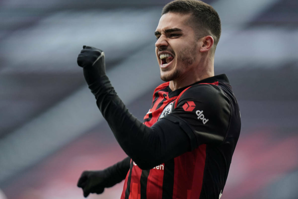 André Silva freut sich über seinen 18. Saisontreffer.