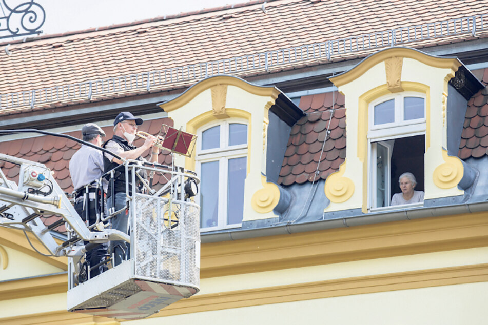 Das Konzert auf Augenhöhe war für die Bewohner "Balsam für die Seele".