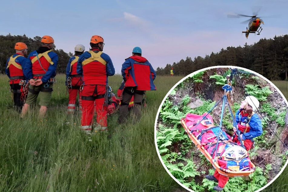 Seilrutsche in Sächsischer Schweiz reißt! Schüler (16) stürzt acht Meter in die Tiefe