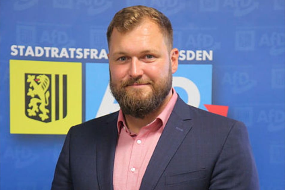 AfD-Politiker Thomas Ladzinski (35) ist Fraktions-Chef seiner Partei im Dresdner Stadtrat.