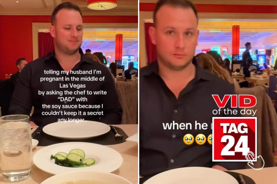 viral videos: Viral Video of the Day for March 6, 2025: Soy sauce spells "DAD" in epic pregnancy reveal!