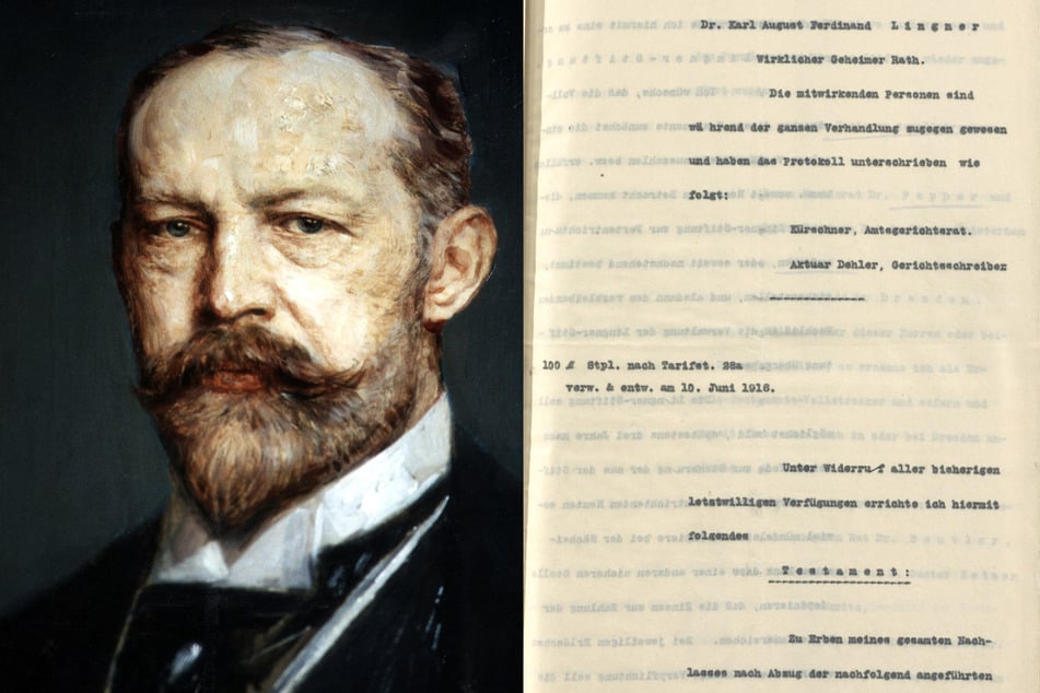 Karl August Lingner (1861-1916): Der letzte Wille Lingners liegt auch im Stadtarchiv vor.