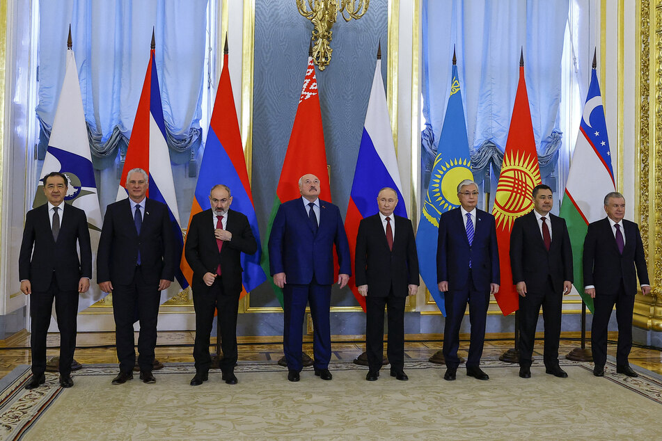Die Regierungschefs der Eurasischen Wirtschaftsunion (EAWU).
