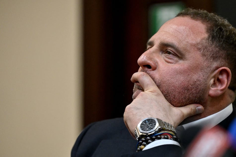 Ukraine's former Presidential Office Chief of Staff Andriy Yermak attends a court hearing in a money laundering case in Kyiv on May 12, 2026.