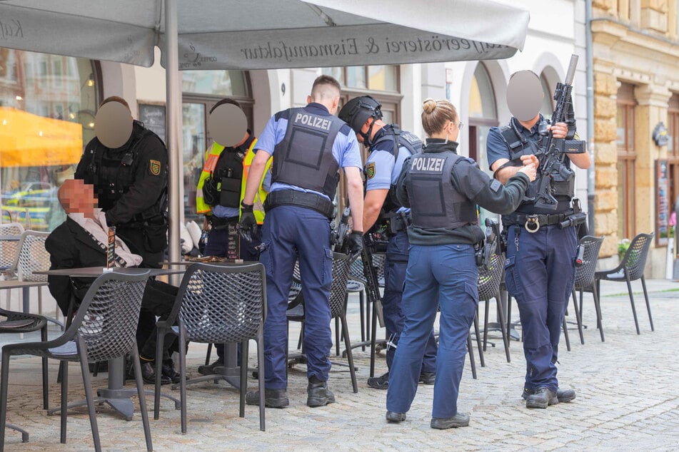 In Bautzen sorgte ein Mann am Mittwochnachmittag für helle Aufregung und ein großes Polizeiaufgebot.