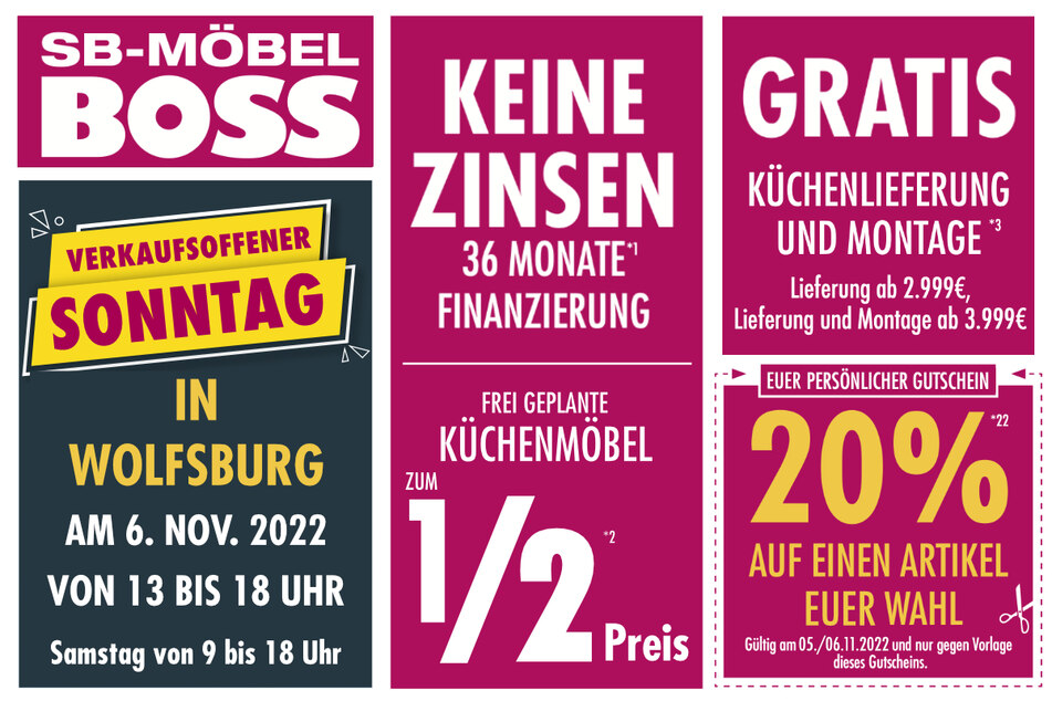 Hier klicken und Coupon für 20 Prozent auf einen Wunschartikel downloaden.