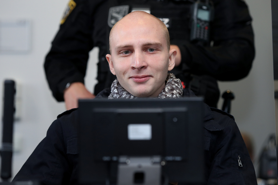 Der Angeklagte Stephan Balliet (28) soll am 9. Oktober 2019 einen rechtsterroristischen Anschlag in Halle verübt haben.