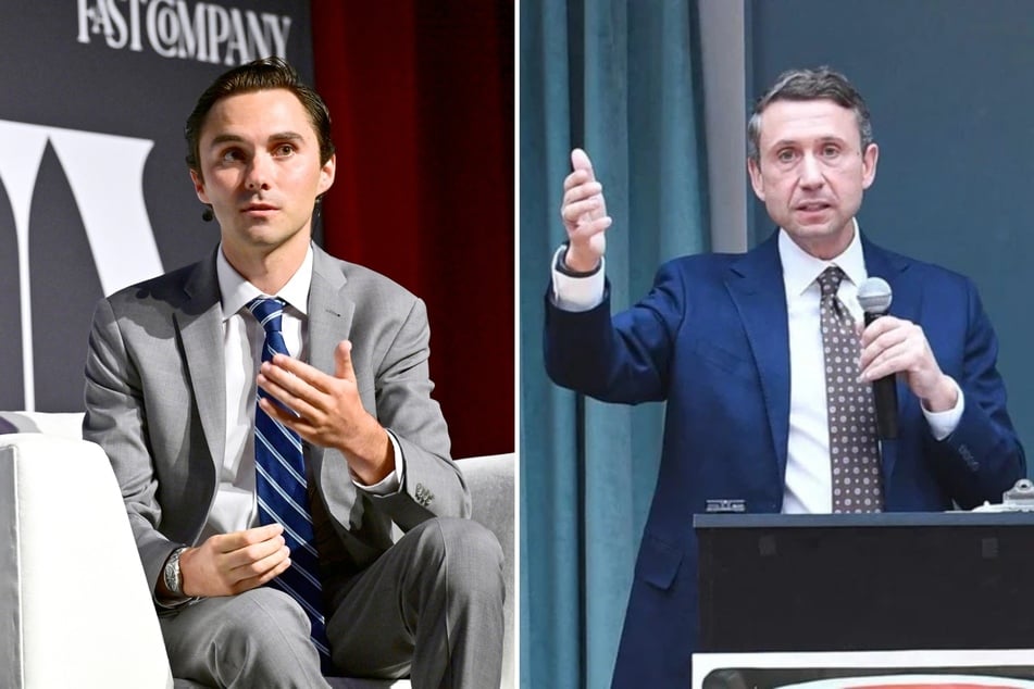 In leaked audio from a private DNC meeting in March, the group's Chair Ken Martin (r.) made a stunning admission while admonishing Vice Chair David Hogg (l.)