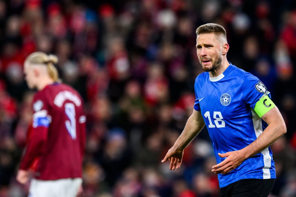 Karol Mets hat mit Estland deutlich gegen Norwegen und Superstar Erling Haaland mit 1:4 verloren.