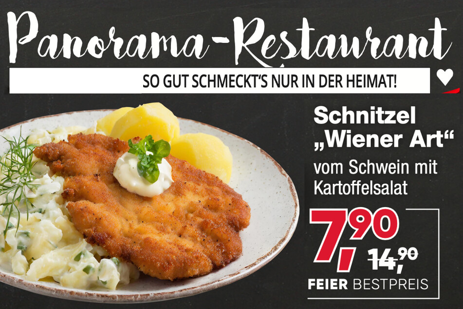 Wir wünschen guten Appetit im Panorama-Restaurant.