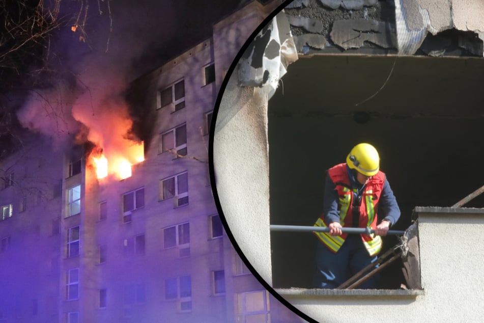 Dresden: Nach Feuer-Drama in Gorbitz: 20 Mieter obdachlos, erste Vermutungen zur Ursache