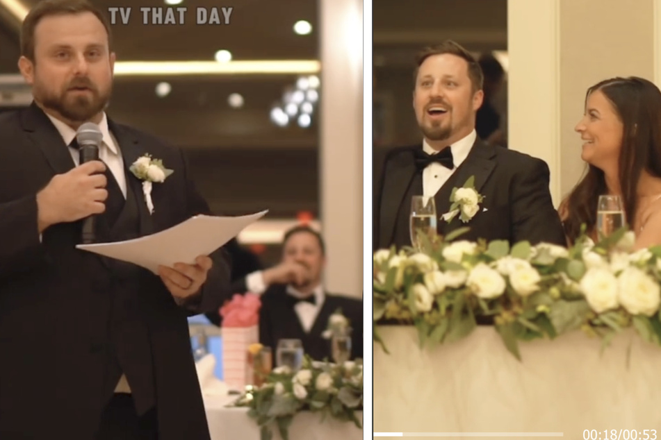 Der Bruder des Bräutigams schockt mit seiner Rede die anwesende Hochzeitsgesellschaft.