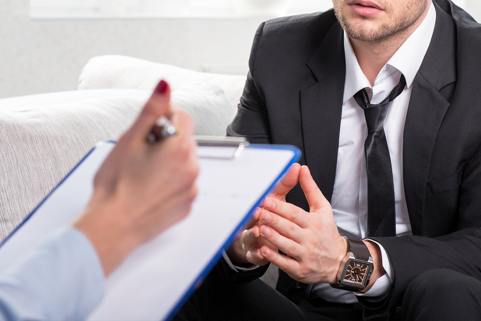 The candidate was greeted by a receptionist with a pretty big secret (stock image).