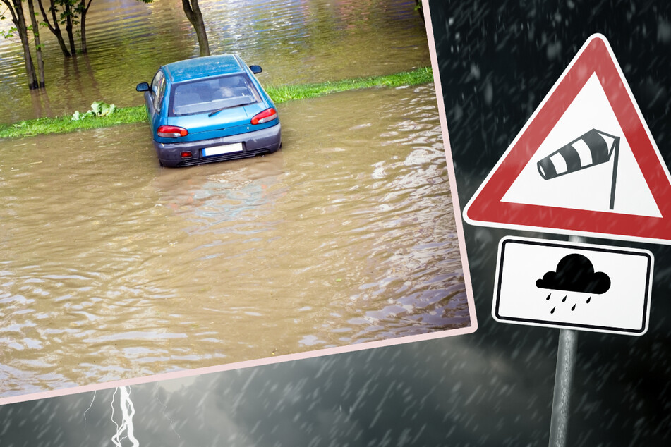 200 Schäden wurden in Thüringen durch Überflutungen gemeldet. (Symbolbilder)
