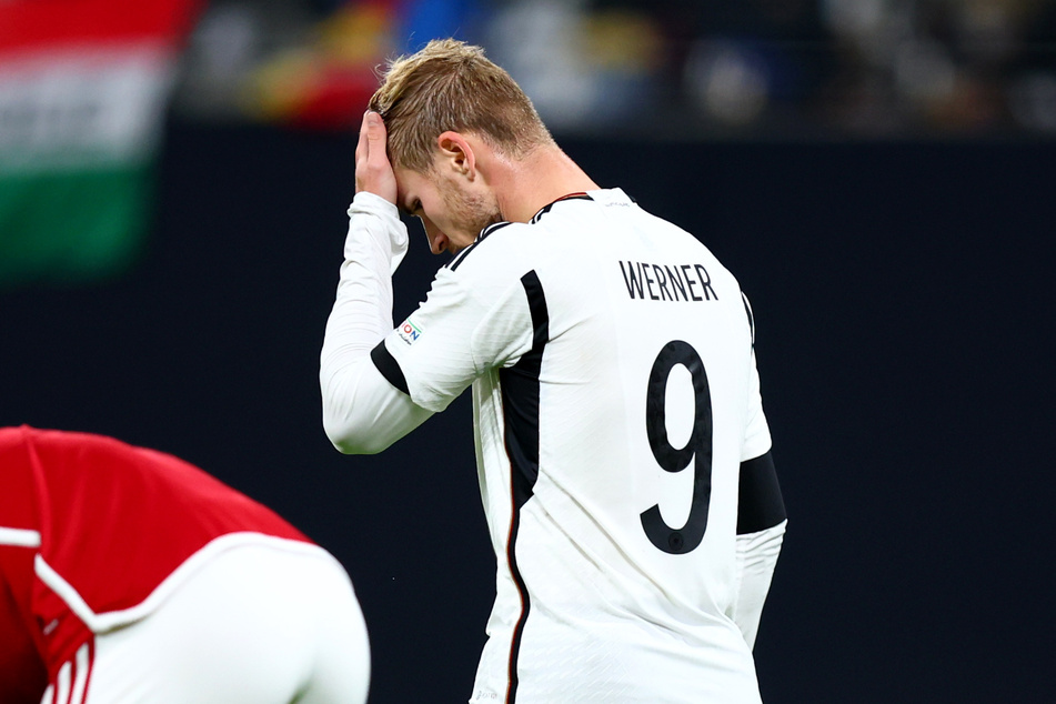 RB Leipzigs Timo Werner (26) blieb auch bei der deutschen Nationalmannschaft ohne Torerfolg.