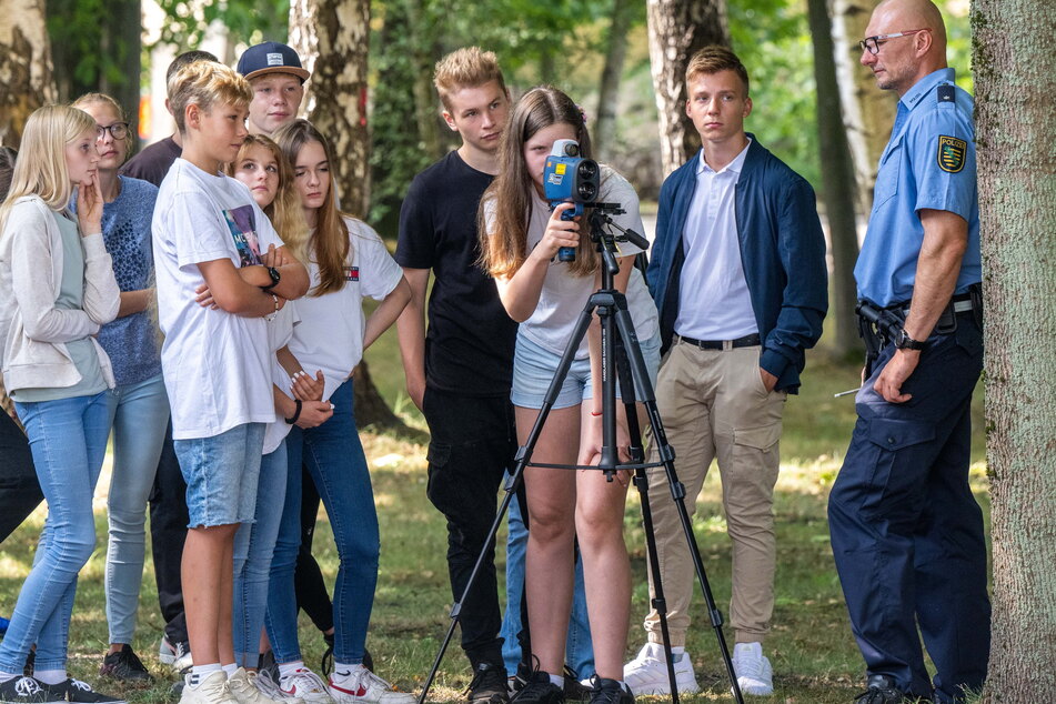 An der Laserpistole ist Präzision gefragt.