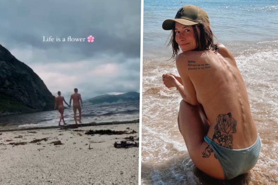 Egal ob Nacktbaden oder oben-ohne im Sand - die Bachelor-Siegerin von 2019 fühlt sich dabei lebendig.