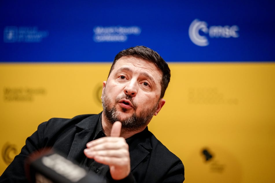 Der ukrainische Präsident Wolodymyr Selenskyj (48).