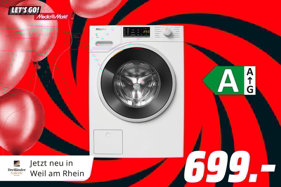 Miele-Waschmaschine WWA120 WCS 8kg Active W1 für 699 Euro.