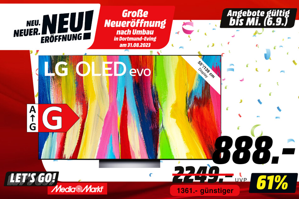 55-Zoll LG-Fernseher für 888 statt 2.249 Euro.